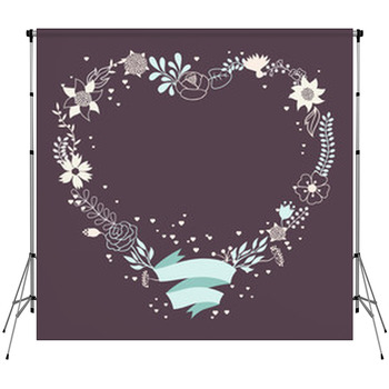 Romantic Background Of Various Flowers Fleece Backdrop