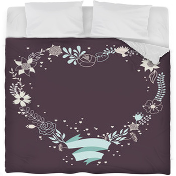 Romantic Background Of Various Fleece Bed Blanket