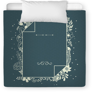 Romantic Background Of Various Flowers In  Toddler Duvet