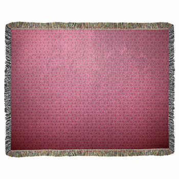 Romantic Vector Seamless Pattern Woven Throw Blanket