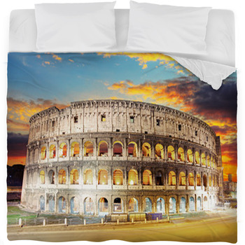 Rome - Colosseum Fleece Bed Blanket