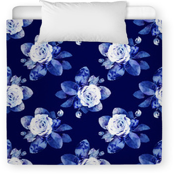Roses Seamless Pattern Toddler Duvet