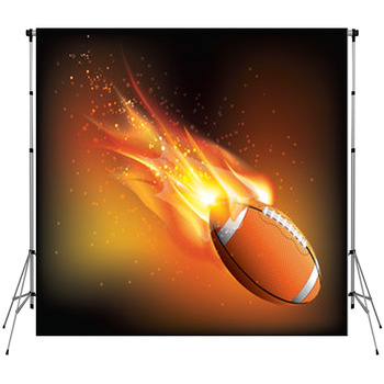 Rugby Ball Fly Fleece Backdrop