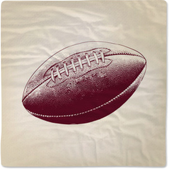 Rugby Ball Hand Drawn Vector Llustration Baby Blanket
