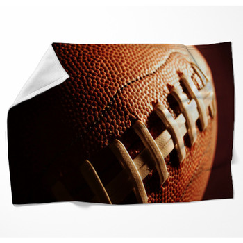 Rugby Ball Woven Throw Blanket