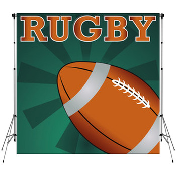Rugby Custom Size Backdrop