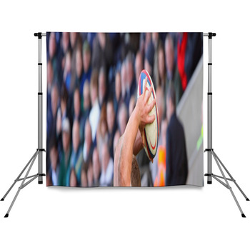 Rugby Throw In Pole Pocket Backdrop