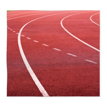 Running Track For In The Stadium. Custom Size Floor Mat