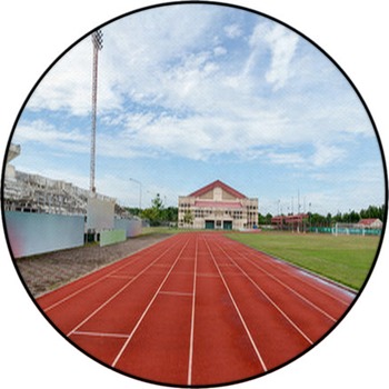 Running Track Round Rug