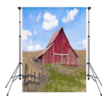 Rural Barn Panorama. Pole Pocket Backdrop