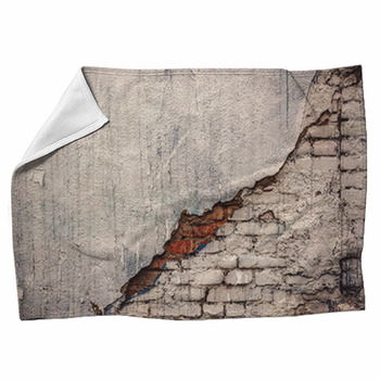 Rustic Grunge Concrete Wall Texture Fleece Blanket