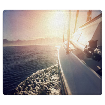 Sailing Ocean Boat Area Rug