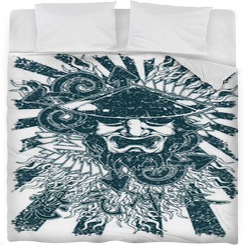 Samurai Fleece Bed Blanket