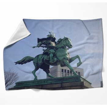 Samurai Warrior Woven Throw Blanket