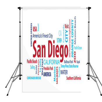 San Diego California Usa Pole Pocket Backdrop