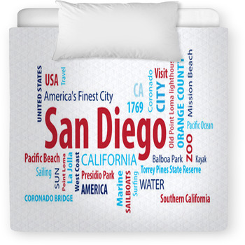 San Diego California Usa Toddler Duvet