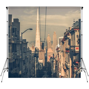 San Francisco Cityscape Custom Size Backdrop