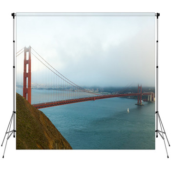 San Francisco Golden Gate Bridge Fleece Backdrop