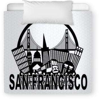 San Francisco Skyline Golden Gate Toddler Comforter