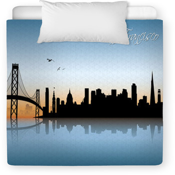 San Francisco Skyline Toddler Duvet