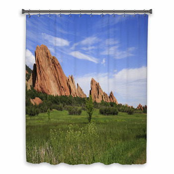 Sandstone Formation In Custom Size Shower Curtain