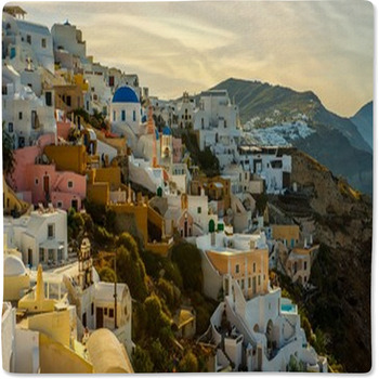 Santorini,Greece Baby Blanket