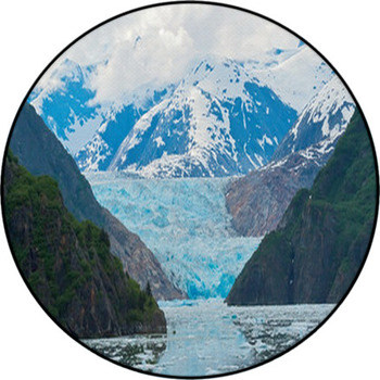 Sawyer Glacier Round Rug