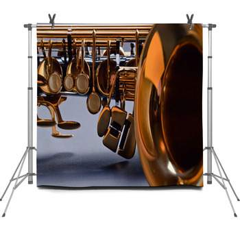Saxophone Fleece Backdrop