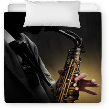 Saxophone In Shadow Toddler Comforter