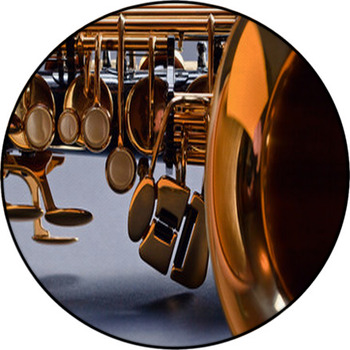 Saxophone Round Rug