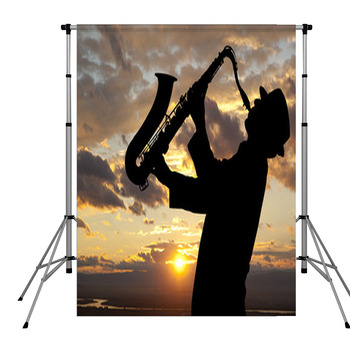 Saxophonist Pole Pocket Backdrop