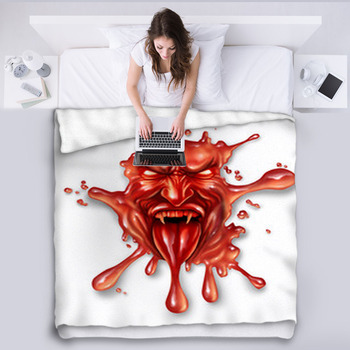 Scary Blood Fleece Blanket