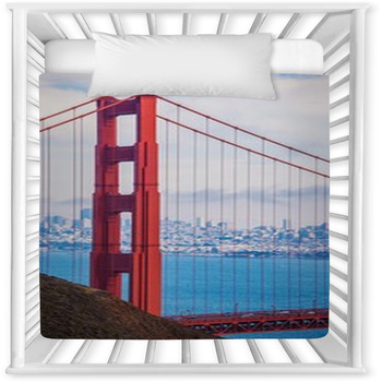 Scenic San Francisco Bay Baby Crib Comforter