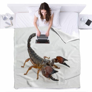 Scorpion Fleece Bed Blanket