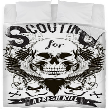 Scouting For A Fresh Kill Fleece Bed Blanket