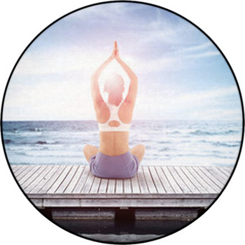 Sea And Pier Round Rug