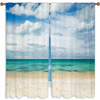 Sea Custom Size Window Curtain