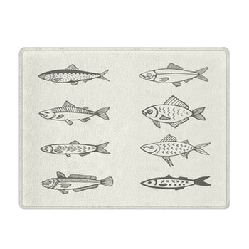Sea Fish Set Bath Mat
