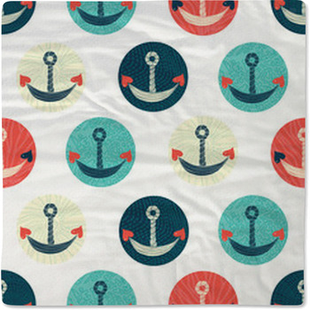 Sea Polka Dot. Seamless Pattern. Baby Blanket