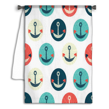 Sea Polka Dot. Seamless Pattern. Towel