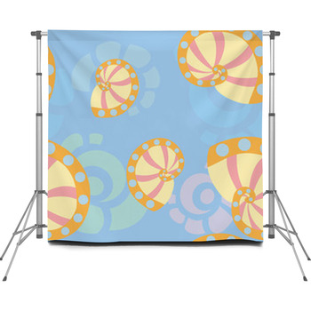 Sea Shells Background 1 Custom Size Backdrop