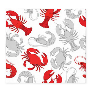 Seafood. Lobster, Crab And Prawn Custom Size Floor Mat