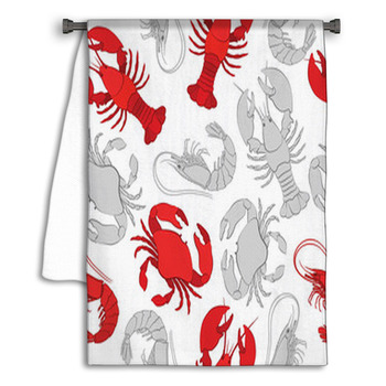 Crab Shower Curtains Mats Towels Personalize