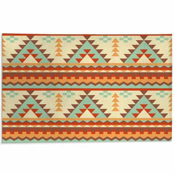 Seamless Aztec Pattern Area Rug