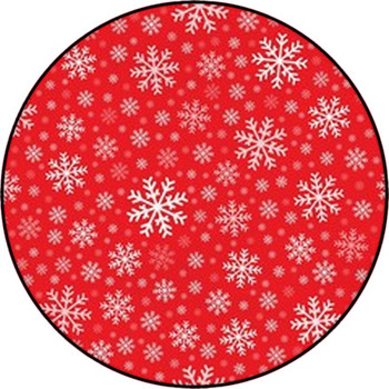 Seamless Background Snowflakes 4 Round Rug