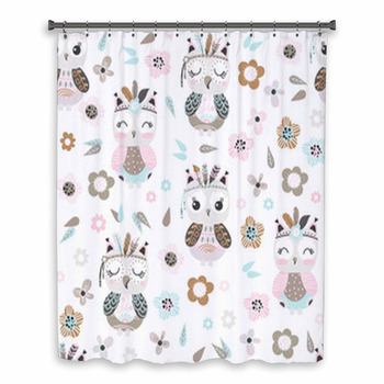 Seamless Background With Custom Size Shower Curtain