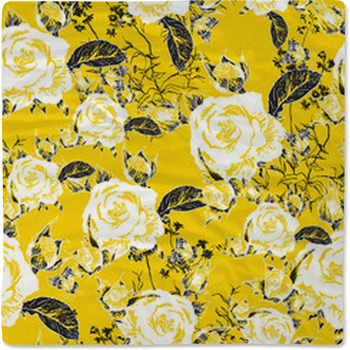 Seamless Background With Roses And Baby Blanket