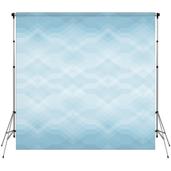Seamless Blue Abstract Retro Custom Size Backdrop