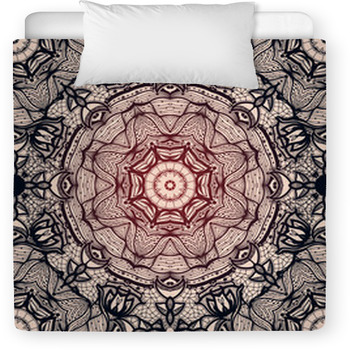 Seamless Circular Ornament Lace Toddler Comforter