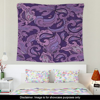 Purple floral Wall Decor in Canvas, Murals, Tapestries, Posters & More